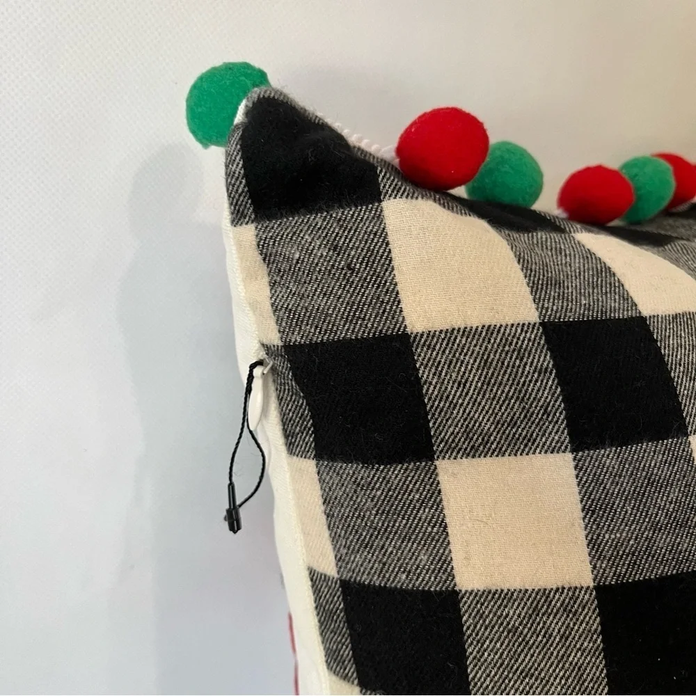 Beautiful Christmas Accent Pillow Happy Christmas to All and to all a Good Night